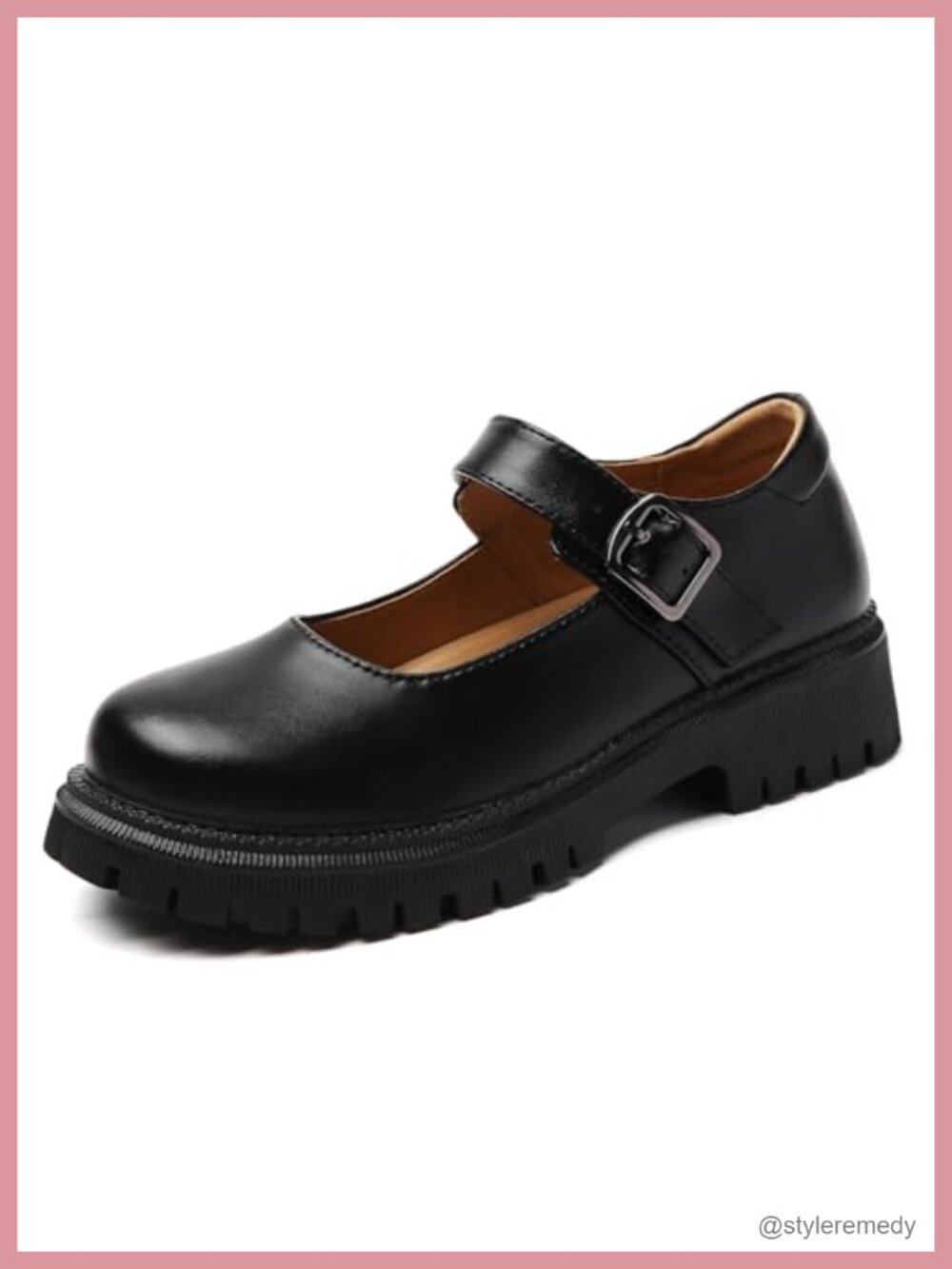 Women's Chunky Platform Mary Jane Shoes - Memory Foam Casual Dressy Flats